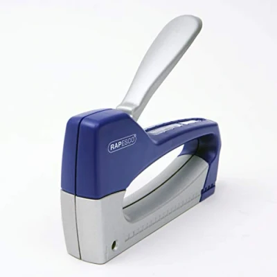 Obrázek Rapesco 0957 T8 Lite Duo ABS a kovová sponka se sponkami 300 13/6 mm, modrá/stříbrná