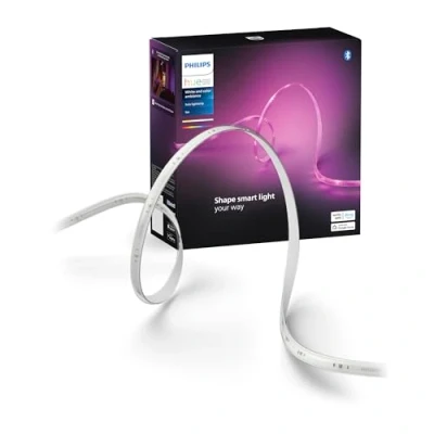Obrázek Philips Hue Vnitřní 5m Smart LED Solo Lightstrip základní sada, balení 1 ks, ovládání pomocí aplikace Hue, funguje s hlasovými asistenty Alexa, Google Assistant a Apple HomeKit