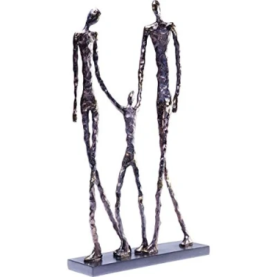 Obrázek Kare Design Deko Objekt Elements Happy Family Schwarz, graziles Dekoobbjekt aus stabilem Kunstharz für das Wohnzimmer, Accessoire, Dekofigur, Skulptur, 47x31x7,5cm