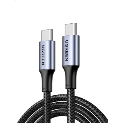Obrázek UGREEN USB C kabel 100 W PD 3.0 nabíjecí rychlonabíjecí 5A/20 V PPS kompatibilní s iPhone 16/15, M3 MacBook Pro/Air, 2024 iPad Air, Galaxy S24 Ultra Pixel 9 Steam Deck atd. (0,5 m,