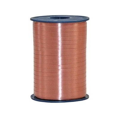 Obrázek C.E. PATTBERG Geschenkband Nougat braun, 250 Meter Ringelband 10 mm zum Basteln, Dekorieren &amp; Verpacken von Geschenken zu jedem Anlass