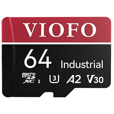 Obrázek VIOFO 64GB paměťová karta SD karta, vysoká rychlost s adaptérem, MLC V30 U3, kompatibilní 1080P 2K 4K WiFi palubní kamerou do auta