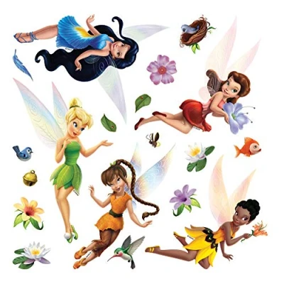 Obrázek Disney víly dětský pokoj samolepky na zeď, dívčí tetování zeď děvčata dekorace od AG Design 30 x cm DKS 1096