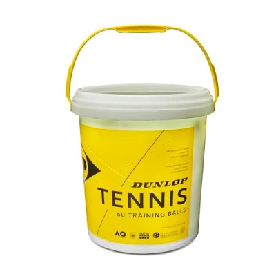 Obrázek Dunlop Tennisball Training Gelb 60 Stück Eimer für Coaching und Trainingseinheiten