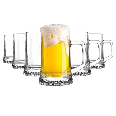 Obrázek Bormioli Rocco 133640337 Hvězda pivní mýdlo, džbán, sklenice na pivo, 510 ml, sklo, transparentní, 6 kusů