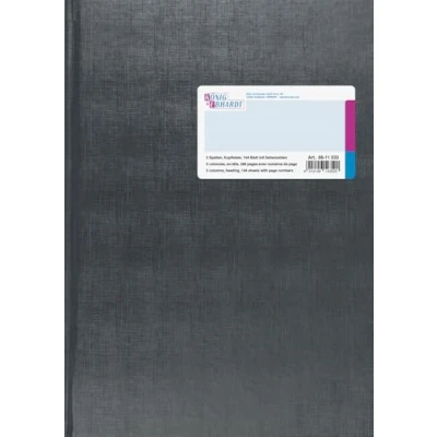 Obrázek König &amp; Ebhardt und 8611033 Obchodní Kniha / sloupců (A4 s hlavovou lištou, 3 sloupce, 32 řádků, 80 g/m², 144 listů sešití, počtem stran)