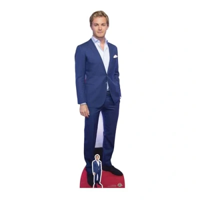 Obrázek STAR CUTOUTS Lebensgroßer Ausschnitt mit Mini Version des roten Teppichs von Nico Rosberg, Karton, Mehrfarbig, 177 x 50 cm