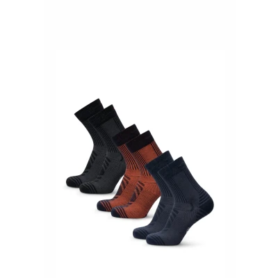 Obrázek Danish Endurance 3 PACK Ponožky, Velikost: 39 42, navy orange, black,