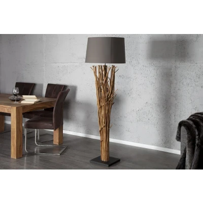 Obrázek Stojací lampa KAINEUS Dekorhome Šedohnědá taupe