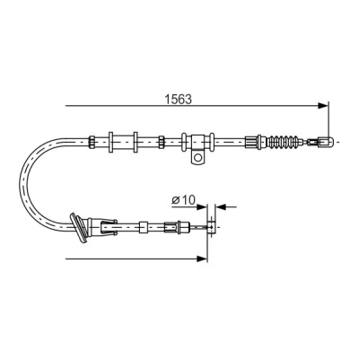 Obrázek Kabel, parkovací brzda BOSCH 1 987 482 064