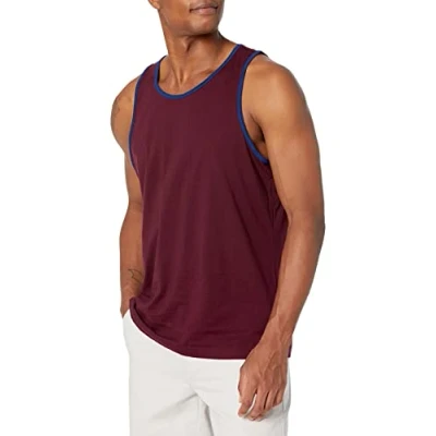 Obrázek Amazon Essentials Herren Tanktop, Normale Passform, Blau Burgunderrot, XL