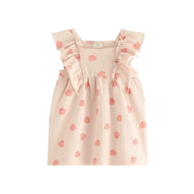 Obrázek Lindex WITH Flounces Žerzejové šaty pro děti, Velikost: 62, Light pink