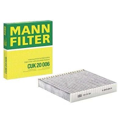 Obrázek MANN FILTER Interiérový filtr CUK 20 006 pylový s aktivním uhlím pro osobní automobily