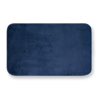 Obrázek GEMITEX Merlin Teppich, 40 x 70 cm, Blau, saugfähig, Polyester