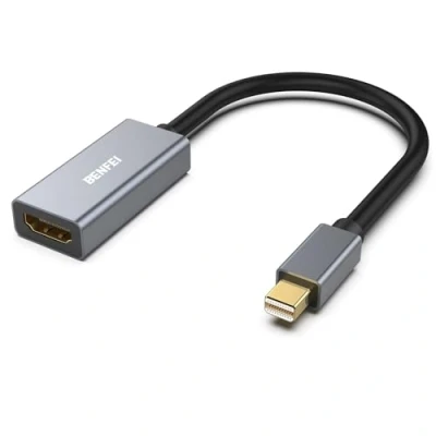 Obrázek BENFEI Mini DisplayPort (Thunderbolt 2) auf HDMI Adapter 4K, Unidirektional Computer zu Monitor kompatibel mit MacBook Air/Pro Microsoft Surface Pro/Dock Projektor