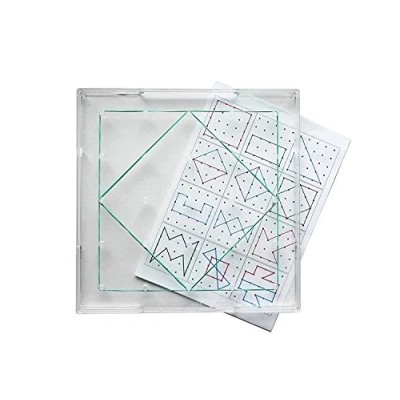 Obrázek WISSNER 81600 aktiv lernen Geometrie Brett transparent 15 cm RE Plastic