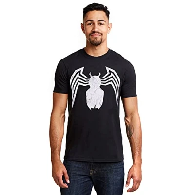 Obrázek Marvel Pánské Tričko Venom Emblem s logem l černá (černá, černá).