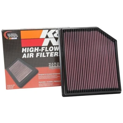 Obrázek K &amp; N 33 5077 Náhradní filtr, Červená