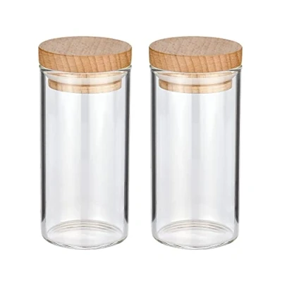 Obrázek 2 Sklenice na koření koření, borosilikátové sklo, buk, 100 ml