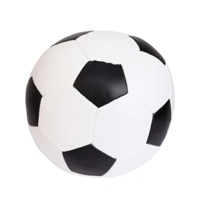 Obrázek alldoro Softball 60312 Ø 18 cm, fotbalový míč v černé/bílé, měkký z pěnové hmoty, dětský pro vnitřní i venkovní použití, na hraní děti a od 0 měsíců