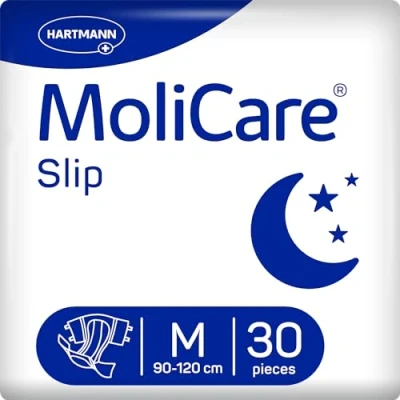 Obrázek MoliCare Slip Night: Inkontinenční kalhotky pro ženy a muže při těžké inkontinenci moči stolice, vel. M (80 120), 30 kusů