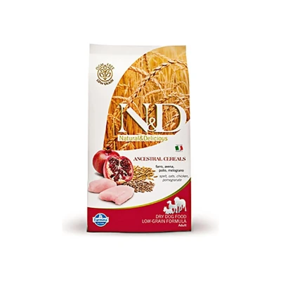 Obrázek N&amp;D Low Grain Dog Adult Mini Chicken &amp; Pomegranate 7kg