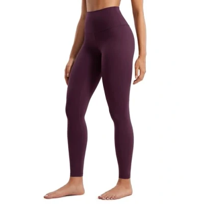 Obrázek CRZ YOGA Butterluxe dámské sportovní legíny s vysokým pasem neprůhledné na jógu kalhoty Workout Gym 64 cm/71 cm, Tmavá lila