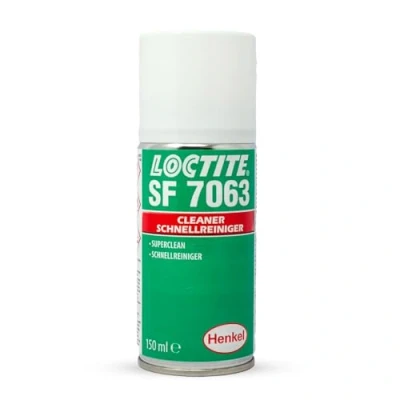 Obrázek LOCTITE SF 7063 čisticí prostředek s obsahem rozpouštědel na povrchy, univerzální čistič pro odmaštění strojních dílů, příprava nanášení lepidla, 1 x 150 ml