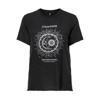 Obrázek ONLY Onllucy LIFE Triko s potiskem weißschwarz, Ženy, Velikost: XS, Weiß schwarz