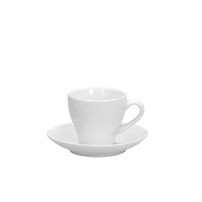 Obrázek Tognana Margaret, sada se 6 šálky na kávu s talířem cc 100, porcelán, bílý