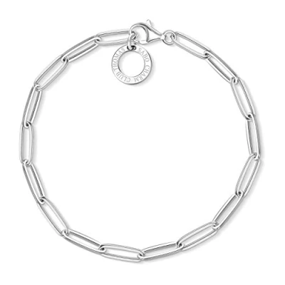 Obrázek Thomas Sabo Dámský náramek Charm Club 925 sterlingové stříbro X0253 001 21, Mincovní stříbro, Bez kamene