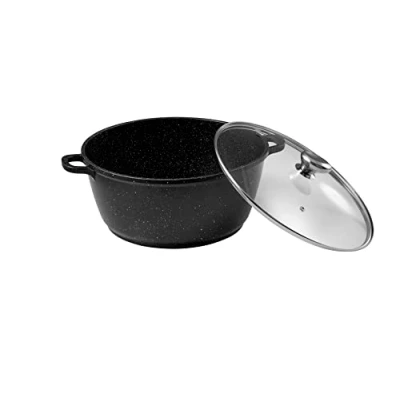 Obrázek Pradel Excellence 52342M, Aluminiumguss, Durchmesser 32 cm, Schwarz Kochtopf, Aluminium