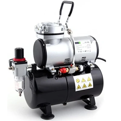Obrázek Fengda FD 186 Airbrush kompresor se vzduchovou nádrží/silný proud vzduchu a tlak vzduchu/tlaková nádoba/ 4 bary / automatické zastavení