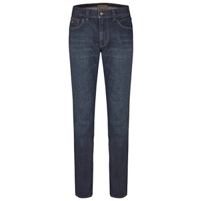 Obrázek Hattric Pánské Cross Denim Harris Straight Jeans, modrá (tmavě 48)