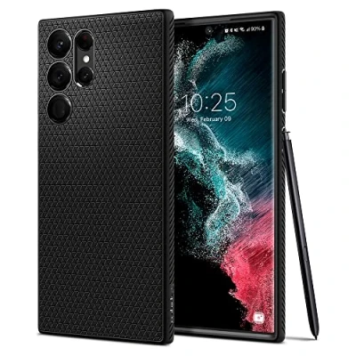 Obrázek Spigen Liquid Air pouzdro kompatibilní se Samsung Galaxy S22 Ultra černé
