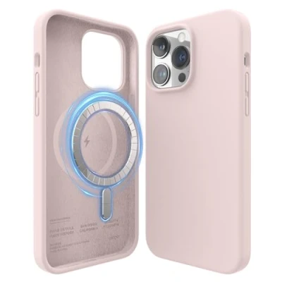 Obrázek elago Magnetické silikonové pouzdro kompatibilní s pouzdrem iPhone 14 Pro Max (6,7&quot;), MagSafe veškerým příslušenstvím, zabudované magnety, prémiový tekutý silikon, ochranné
