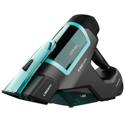 Obrázek Cecotec Conga Hand Carpet&amp;Spot Clean 2500 Vysavač na čalounění, 50 W, 3 v 1: stříká, čistí a saje, tekutiny pevné látky, 2 nádrže, každá 350 ml nečistoty čistou vodu, autonomie 25 min