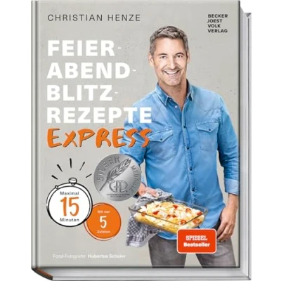 Obrázek Feierabend Blitzrezepte EXPRESS: Maximal 15 Minuten mit nur 5 Zutaten. Schnelle, einfache &amp; köstliche Gerichte für jeden Tag von Bestsellerautor Christian Henze!