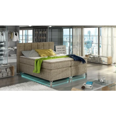 Obrázek Boxspring Basilio 180x200 s LED podsvícením Materiál / Dekor: Berlin 03