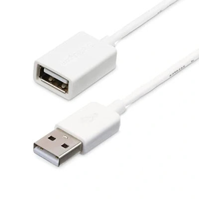 Obrázek StarTech.com 1m USB 2. 0 prodlužovací kabel A na zástrčka/zdířka bílý (St) (Bu) prodloužení