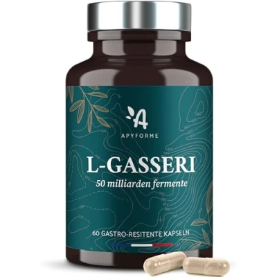 Obrázek Apyforme Lactobacillus Gasseri Probiotika für Einen Flachen Bauch Darmflora Verdauung Bis zu 50 Milliarden KBE/Tag 60 Magensaftresistente Kapseln L
