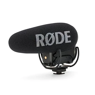 Obrázek RØDE VideoMic Pro+ prémiový mikrofon pro kameru s vysokým propustim, vysokofrekvenčním zesílením, podložkou, bezpečnostním kanálem filmování, vytváření obsahu a nahrávání polohy, černý