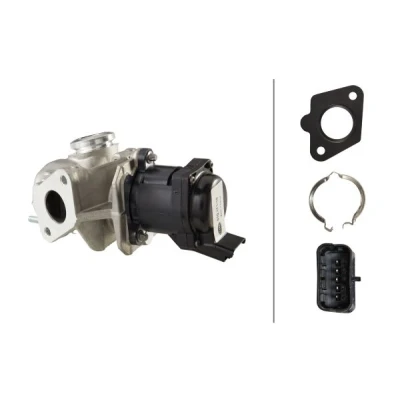 Obrázek HELLA 6NU 010 171 101 EGR ventil 12V elektrický s těsněním se svorkou/řídicí jednotkou/softwarem je třeba naučit/upgradovat