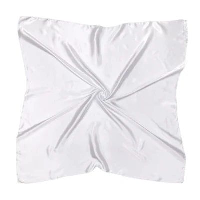 Obrázek DRESHOW 90 x cm Velké čtvercové šály pro dámy Hedvábný šátek na hlavu Bandana Ručník krk Šátek do vlasů Ozdoba vlasů, 1 ks Style 86 24