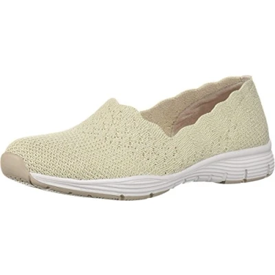 Obrázek Skechers Women&#039;s Seager Stat Scalloped Collar, Engineered Skech Knit Slip on Classic Fit, Béžová