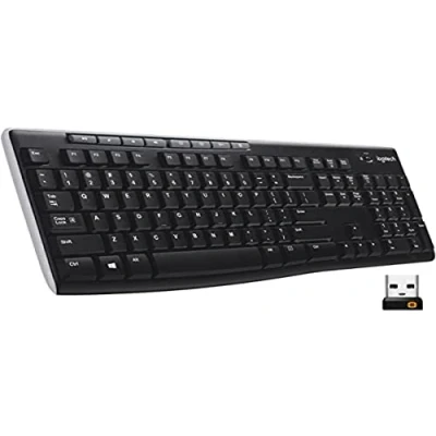 Obrázek Logitech K270 bezdrátová klávesnice pro Windows, španělské rozložení QWERTY černá