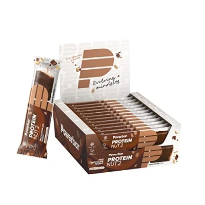 Obrázek Powerbar Protein Nut2 Milk Chocolate Peanut 12x(2x22,5g) High Low Sugar tyčinka