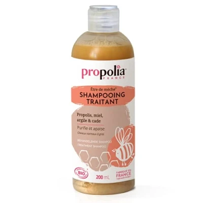 Obrázek PROPOLIA Bio pečující šampon propolis/med/ton/krém / ade čistí a zklidňuje vhodný pro podrážděnou pokožku hlavy mastné vlasy 200 ml