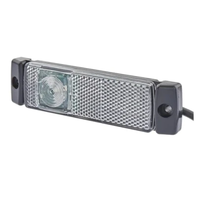 Obrázek HELLA 2PG 008 645 971 Polohové světlo hraniční přívěs karavan LED 24V nástavba/šroubové připojení SAE/ECE/ADR/GGVS kabel: 500 mm zástrčka: otevřené konce kabelu vpředu