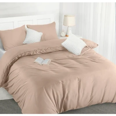 Obrázek Utopia Bedding Ložní prádlo sada 200 x povlečení z mikrovlákna cm + 2 povlaky na polštář 50 75 béžové